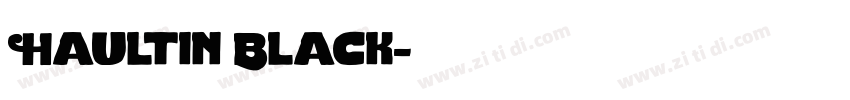 Haultin Black字体转换
